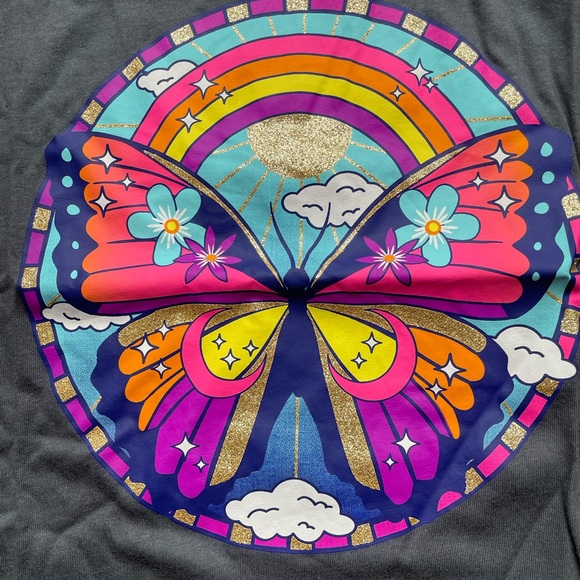 NEW! 2 Girls Graphic Tshirts Tees Size XL (Girl Power & Butterflies) NWT - Picture 8 of 12